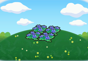 Graceful flower bed