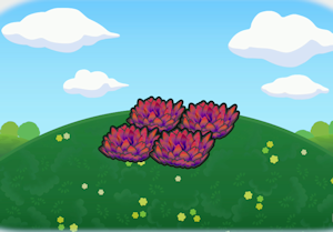 Red tall grass